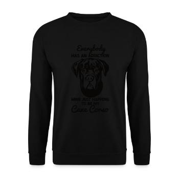 Cane Corso - Unisex Sweatshirt - black - Front - Alina (178cm) & Michal (187cm)