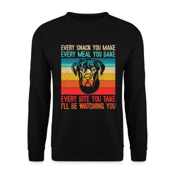 Cane Corso - Unisex Sweatshirt - black - Front - Alina (178cm) & Michal (187cm)