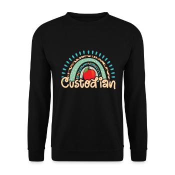 School officials - Unisex Sweatshirt - black - Front - Alina (178cm) & Michal (187cm)