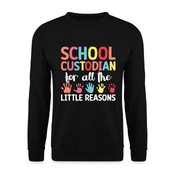 School officials - Unisex Sweatshirt - black - Front - Alina (178cm) & Michal (187cm)