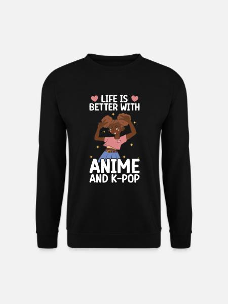 Anime K-Drama - Unisex Sweatshirt - black