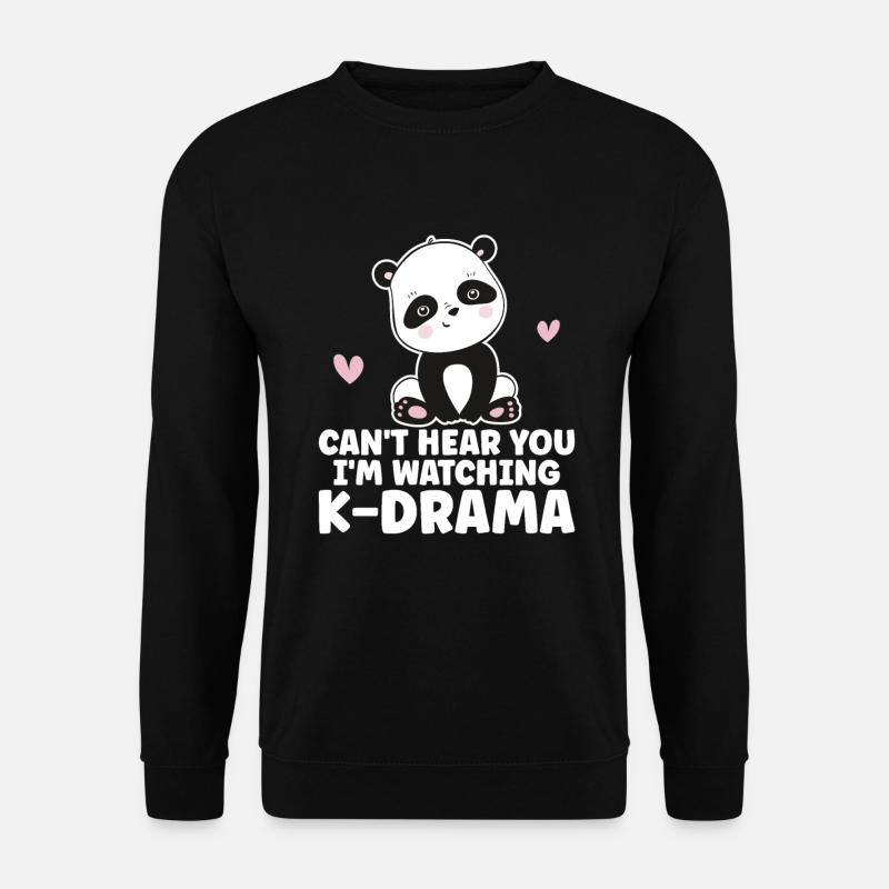 Panda K-Drama - Unisex Sweatshirt - black