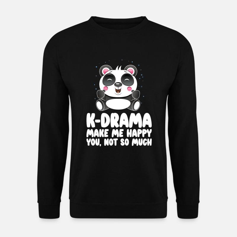 Panda K-Drama - Unisex Sweatshirt - black