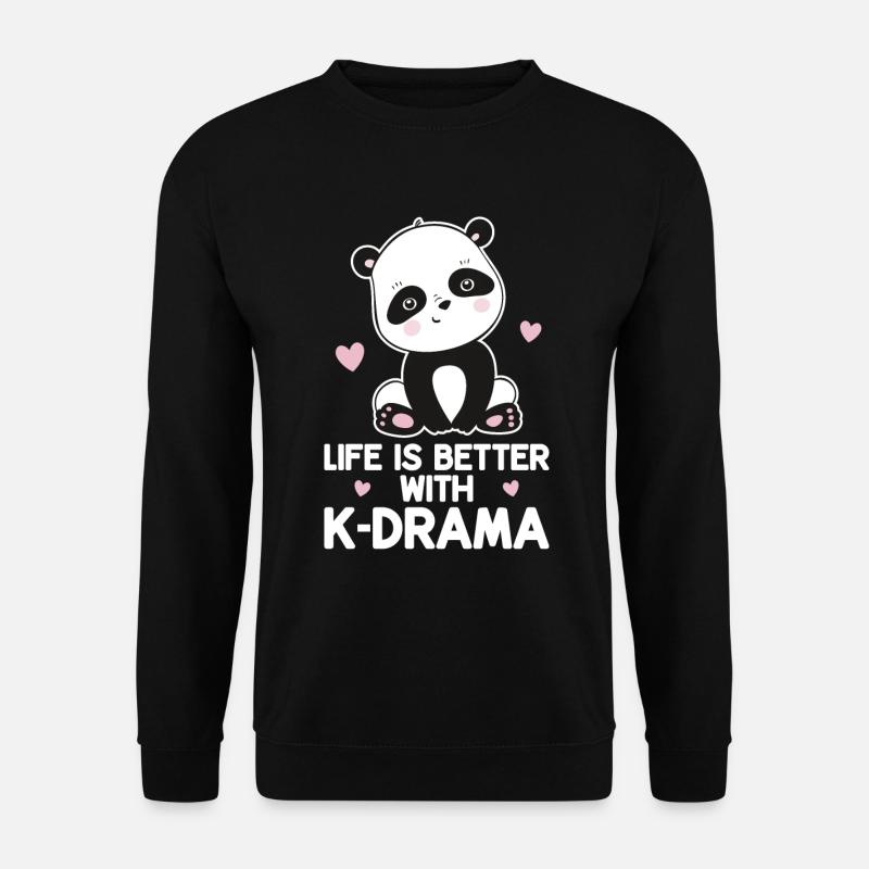 Panda K-Drama - Unisex Sweatshirt - black