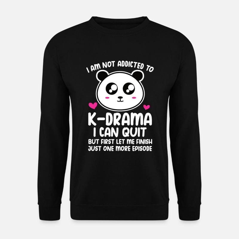 Panda K-Drama - Unisex Sweatshirt - black