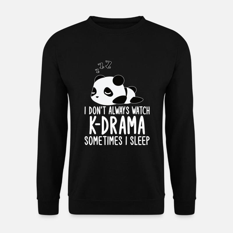 Panda K-Drama - Unisex Pullover - Schwarz