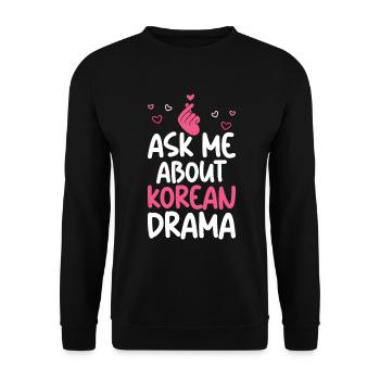 K-Drame - Sweat-shirt Unisexe - noir - Devant - Alina (178cm) & Michal (187cm)