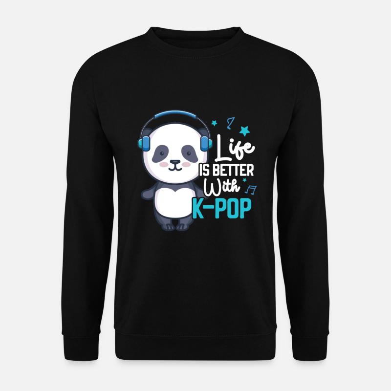 K-Pop Panda - Sweat-shirt Unisexe - noir