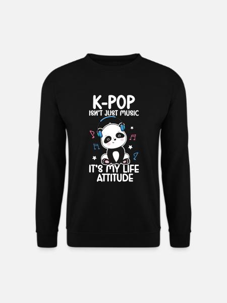 K-Pop Panda - Unisex Sweatshirt - black