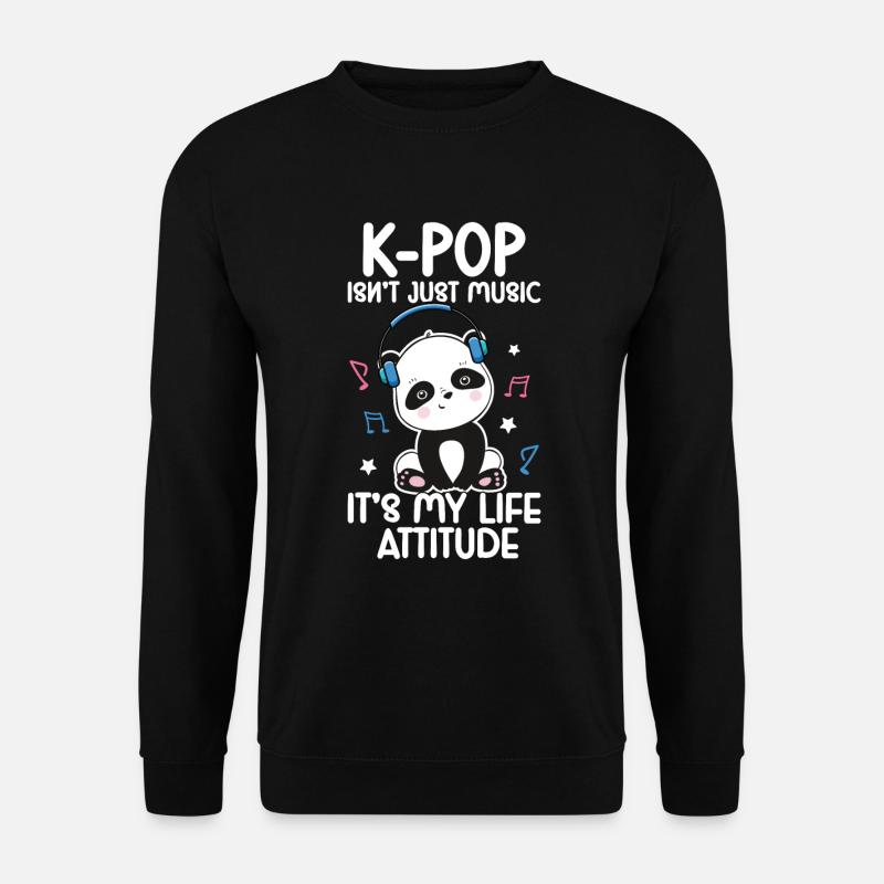 K-Pop Panda - Sweat-shirt Unisexe - noir