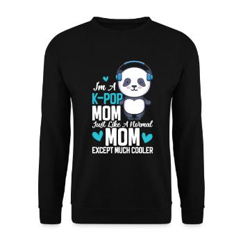K-Pop Panda - Sweat-shirt Unisexe - noir - Devant - Alina (178cm) & Michal (187cm)