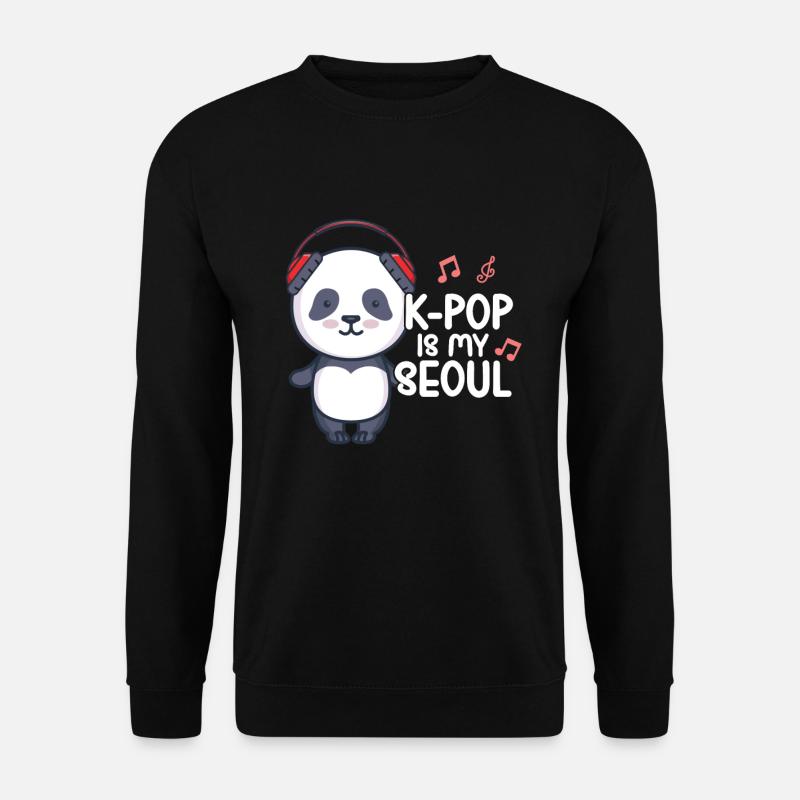 K-Pop Panda - Unisex Sweatshirt - black