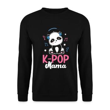 K-Pop Panda - Sweat-shirt Unisexe - noir - Devant - Alina (178cm) & Michal (187cm)