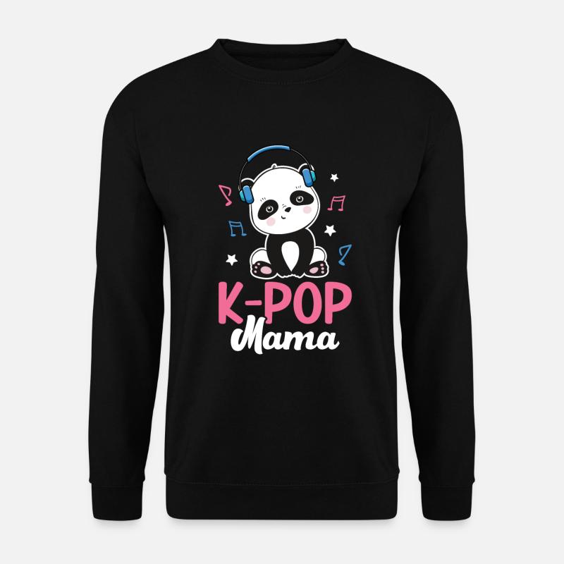 K-Pop Panda - Unisex Pullover - Schwarz