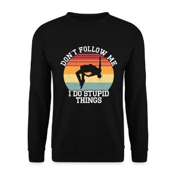 Parkour - Unisex Pullover - Schwarz - Vorne - Alina (178cm) & Michal (187cm)