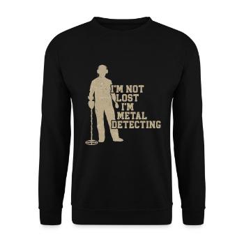 Détecteur de métaux - Sweat-shirt Unisexe - noir - Devant - Alina (178cm) & Michal (187cm)