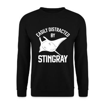 Stingray - Unisex Sweatshirt - black - Front - Alina (178cm) & Michal (187cm)