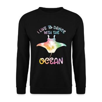 Stingray - Unisex Sweatshirt - black - Front - Alina (178cm) & Michal (187cm)