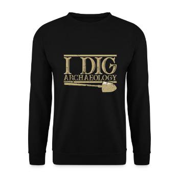 Archaeology - Unisex Sweatshirt - black - Front - Alina (178cm) & Michal (187cm)