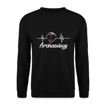 Archaeology - Unisex Sweatshirt - black - Front - Alina (178cm) & Michal (187cm)