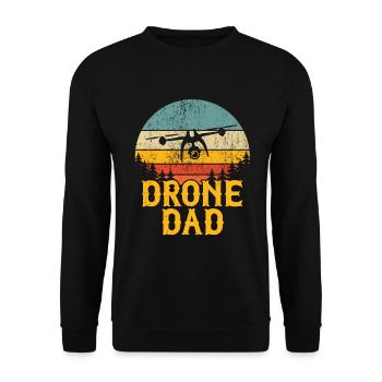 Drone - Sweat-shirt Unisexe - noir - Devant - Alina (178cm) & Michal (187cm)