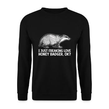 Ratel - Sweat-shirt Unisexe - noir - Devant - Alina (178cm) & Michal (187cm)