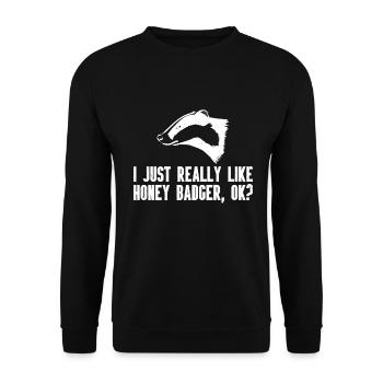 Ratel - Sweat-shirt Unisexe - noir - Devant - Alina (178cm) & Michal (187cm)
