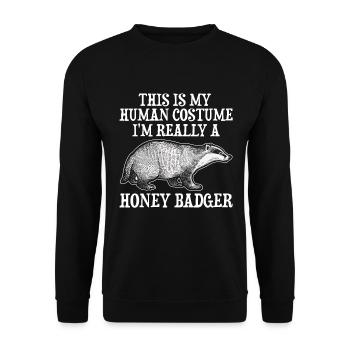 Ratel - Sweat-shirt Unisexe - noir - Devant - Alina (178cm) & Michal (187cm)
