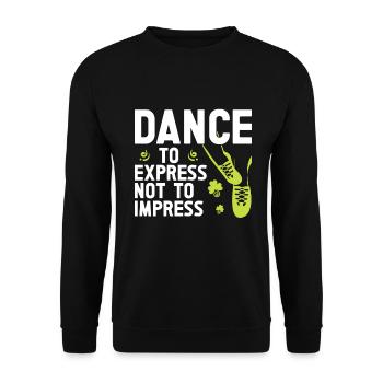 Irish Dance St. Patrick's Dance - Unisex Sweatshirt - black - Front - Alina (178cm) & Michal (187cm)