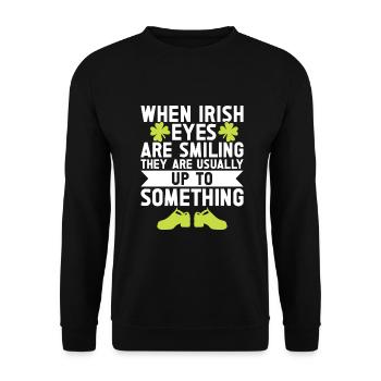 Irish Dance St. Patrick's Dance - Unisex Sweatshirt - black - Front - Alina (178cm) & Michal (187cm)