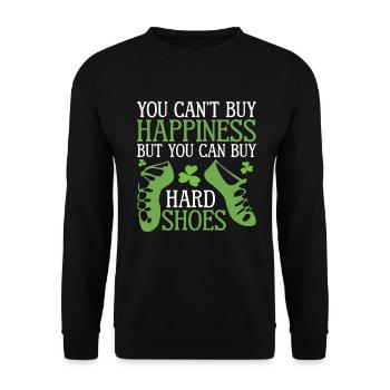 Irish Dance St. Patrick's Dance - Unisex Sweatshirt - black - Front - Alina (178cm) & Michal (187cm)