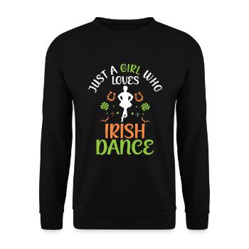 Irish Dance St. Patrick's Dance - Unisex Sweatshirt - black - Front - Alina (178cm) & Michal (187cm)