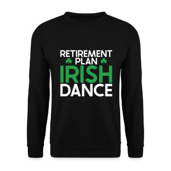 Irish Dance St. Patrick's Dance - Unisex Sweatshirt - black - Front - Alina (178cm) & Michal (187cm)