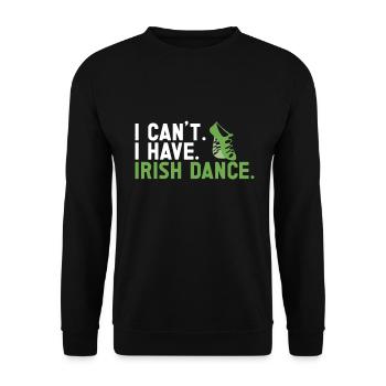 Irish Dance St. Patrick's Dance - Unisex Sweatshirt - black - Front - Alina (178cm) & Michal (187cm)