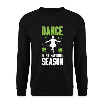 Irish Dance St. Patrick's Dance - Unisex Sweatshirt - black - Front - Alina (178cm) & Michal (187cm)