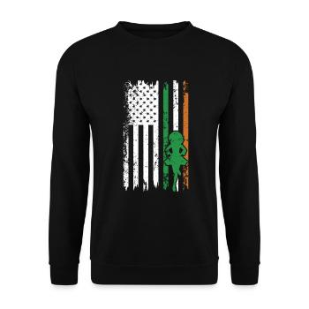 Irish Dance St. Patrick's Dance - Unisex Sweatshirt - black - Front - Alina (178cm) & Michal (187cm)