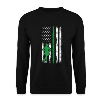 Irish Dance St. Patrick's Dance - Unisex Sweatshirt - black - Front - Alina (178cm) & Michal (187cm)