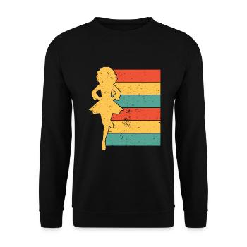 Irish Dance St. Patrick's Dance - Unisex Sweatshirt - black - Front - Alina (178cm) & Michal (187cm)