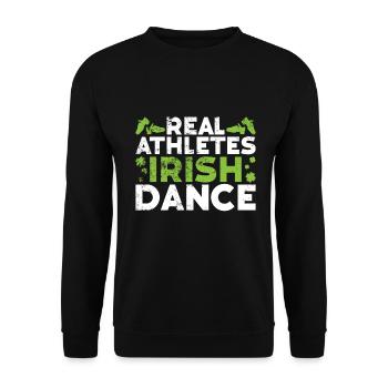 Irish Dance St. Patrick's Dance - Unisex Sweatshirt - black - Front - Alina (178cm) & Michal (187cm)