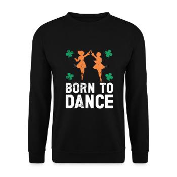 Irish Dance St. Patrick's Dance - Unisex Sweatshirt - black - Front - Alina (178cm) & Michal (187cm)
