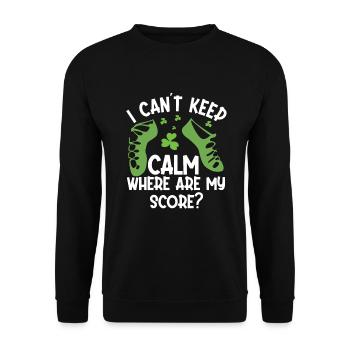 Irish Dance St. Patrick's Dance - Unisex Sweatshirt - black - Front - Alina (178cm) & Michal (187cm)