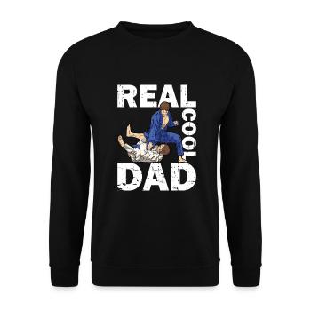 Jiu Jitsu Dad Gi Jiu - Unisex Pullover - Schwarz - Vorne - Alina (178cm) & Michal (187cm)