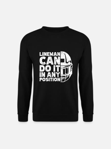Lineman Football Player Offensive Defense - Unisex Sweatshirt - black