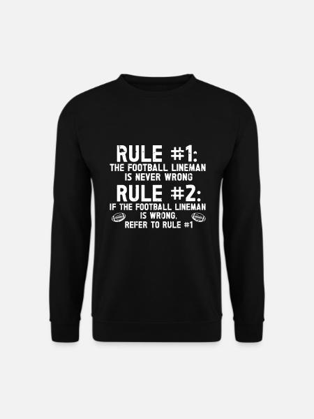 Lineman Football Player Offensive Defense - Unisex Sweatshirt - black