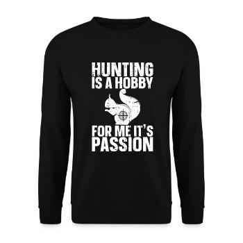 Squirrel hunting - Unisex Sweatshirt - black - Front - Alina (178cm) & Michal (187cm)