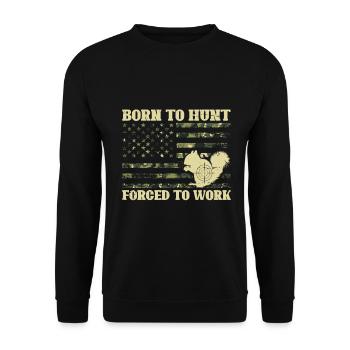 Squirrel hunting - Unisex Sweatshirt - black - Front - Alina (178cm) & Michal (187cm)