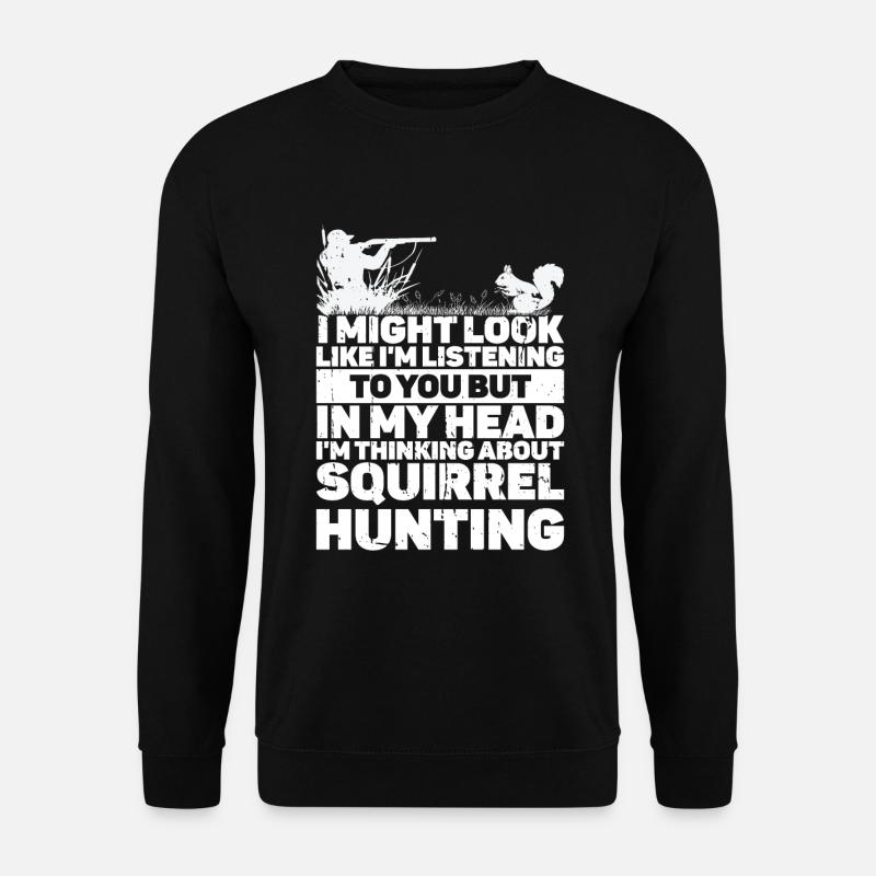 Chasse à l’écureuil - Sweat-shirt Unisexe - noir