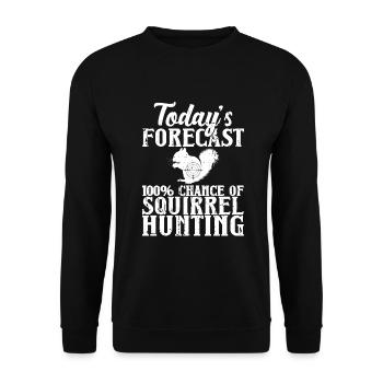 Squirrel hunting - Unisex Sweatshirt - black - Front - Alina (178cm) & Michal (187cm)