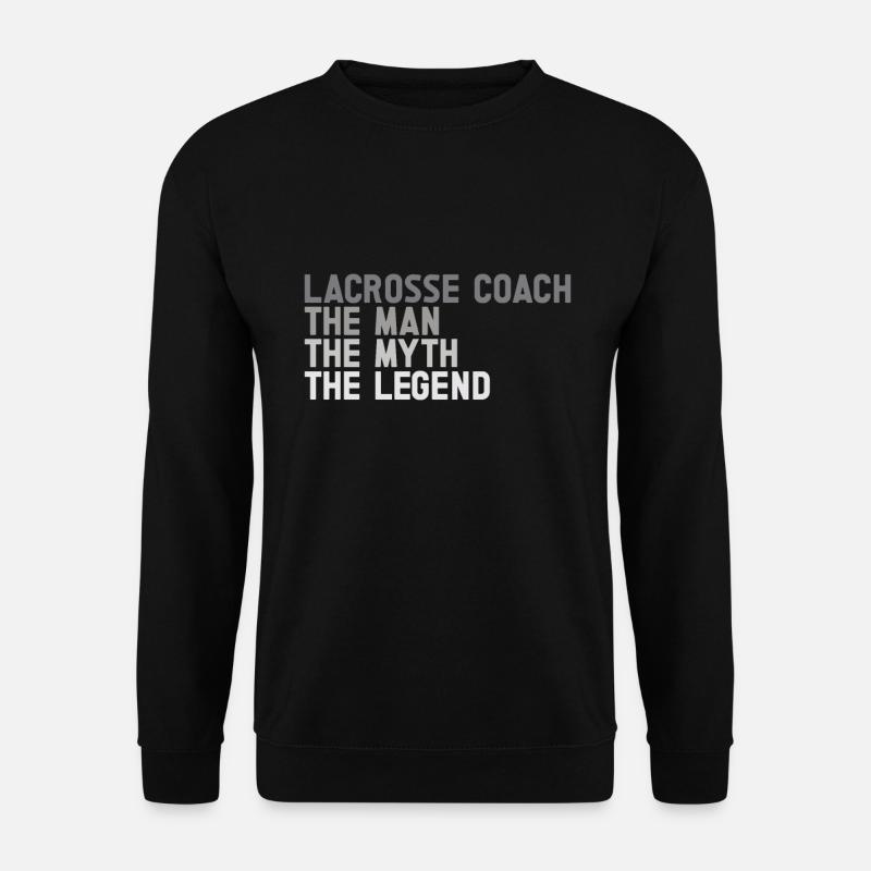 Lacrosse Coach Stick - Unisex Pullover - Schwarz