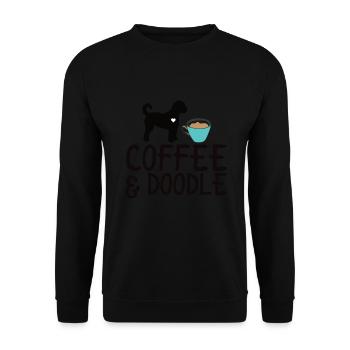 Golden Doodle Hundeliebhaber - Unisex Pullover - Schwarz - Vorne - Alina (178cm) & Michal (187cm)